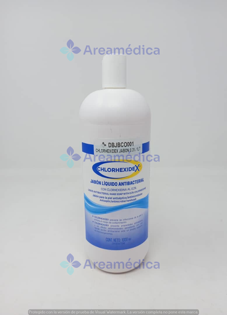 Jabón Líquido Antibacterial 1 L Con Clorhexidina al 0.3%