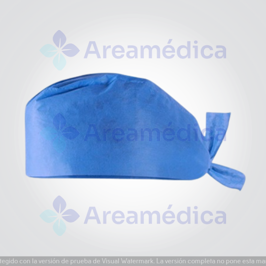 Gorro descartable para cirujano