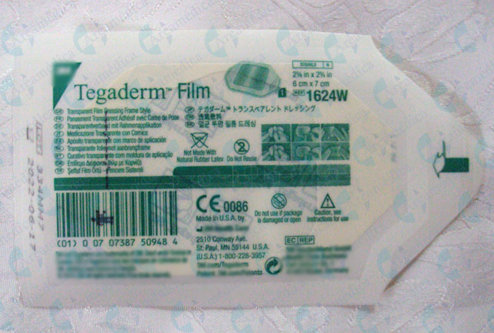 Tegaderm 6x7cm  ap&oacute;sito transparente con marco de aplicaci&oacute;n