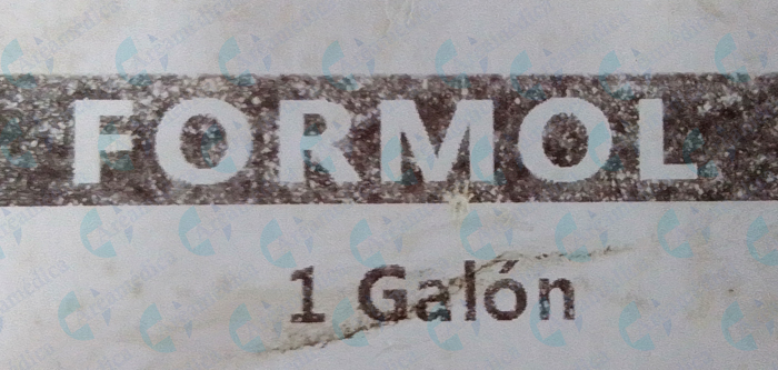 Formol Galon Rd FORMOL PRESENTACION GALON DE 3,785 LTS al 37%