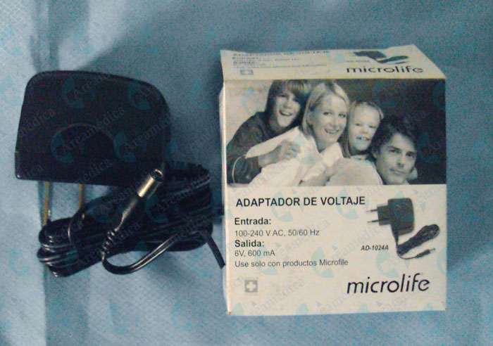 ADAPTADOR  VOLTAJE TENSIOMETRO MICROLIFE 6V 600MA