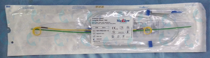 Cateter Ureteral Doble j 6 FR x 26 cm De Larga Duracion 180 dias