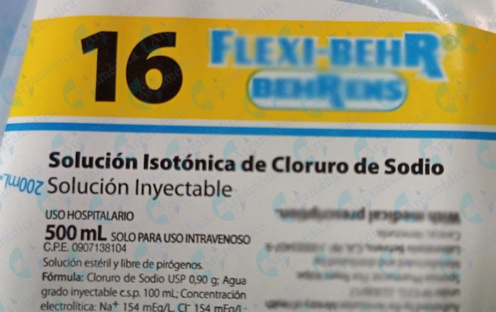 Solucion fisiologica al 0,9% X 500 ml solucion salina BEHRENS