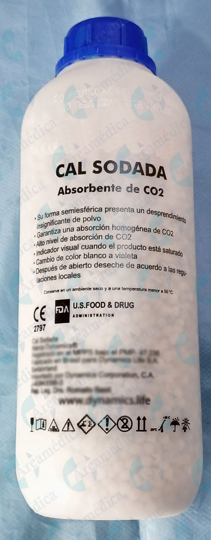Cal sodada. Presentacion de 1 Kg. Para Maquina de anestesia