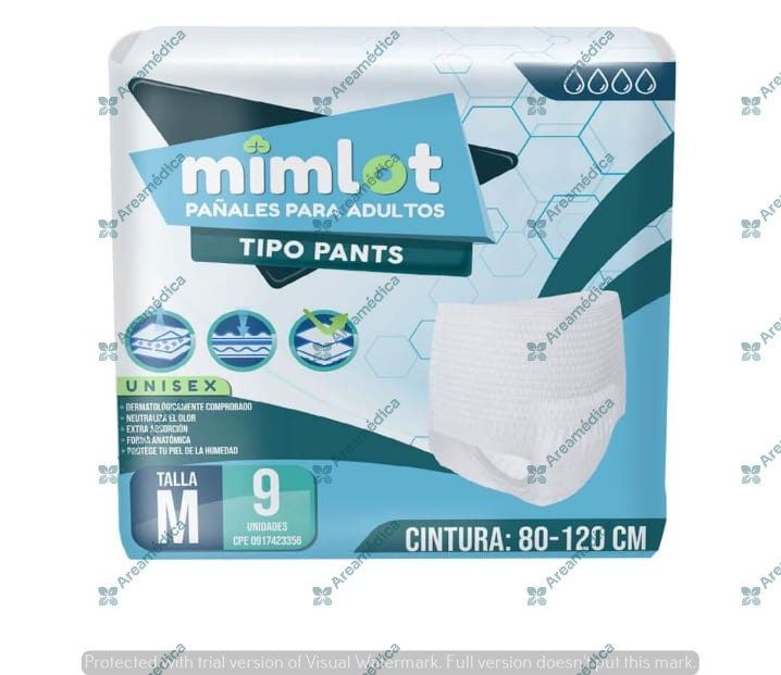 Pa&ntilde;al para Adulto Unisex Tipo Pants Talla M
