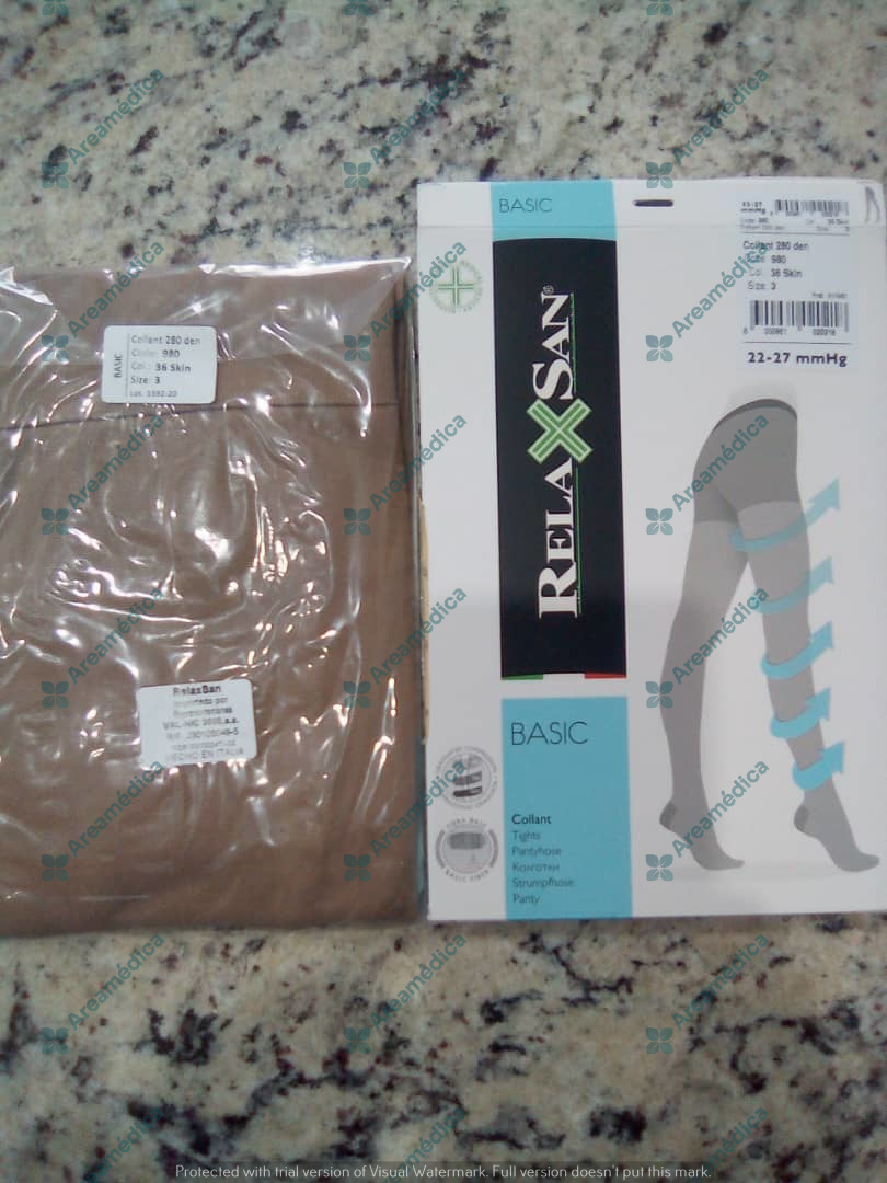 Media Compresion Panty Dama Relaxsan Talla 3L 4XL y 5XXL REF. 980 22-27 mmHgT