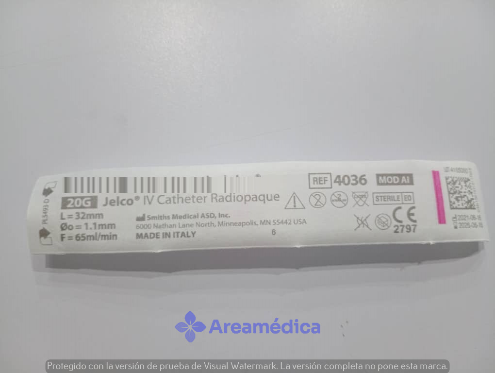 Jelco  N&deg;20  SMITH MEDICAL CATETER