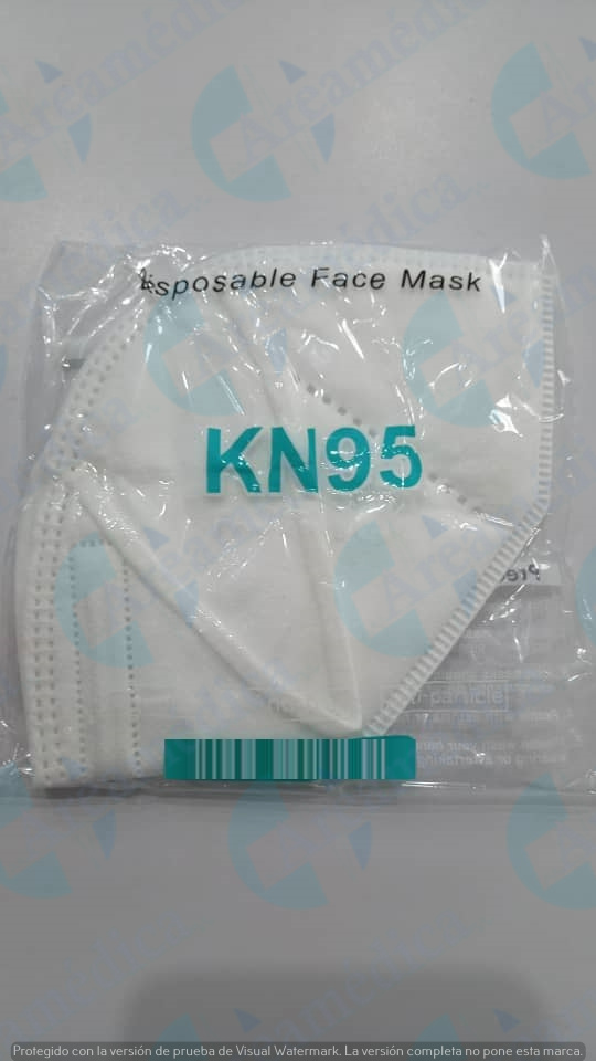 Mascarilla mascara tapa boca tipo kn95 blanca