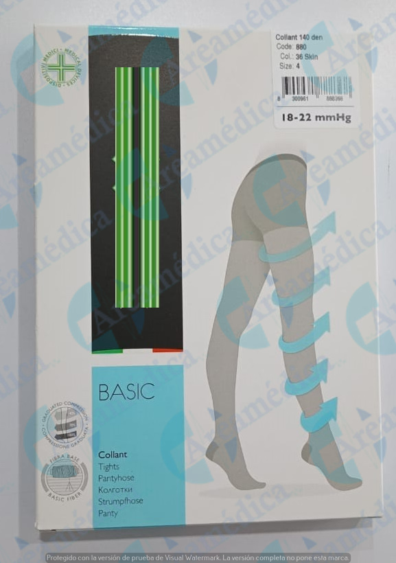 MEDIA COMPRESION PANTY DAMA COLOR PIEL TALLA XL 18-22 MMHG