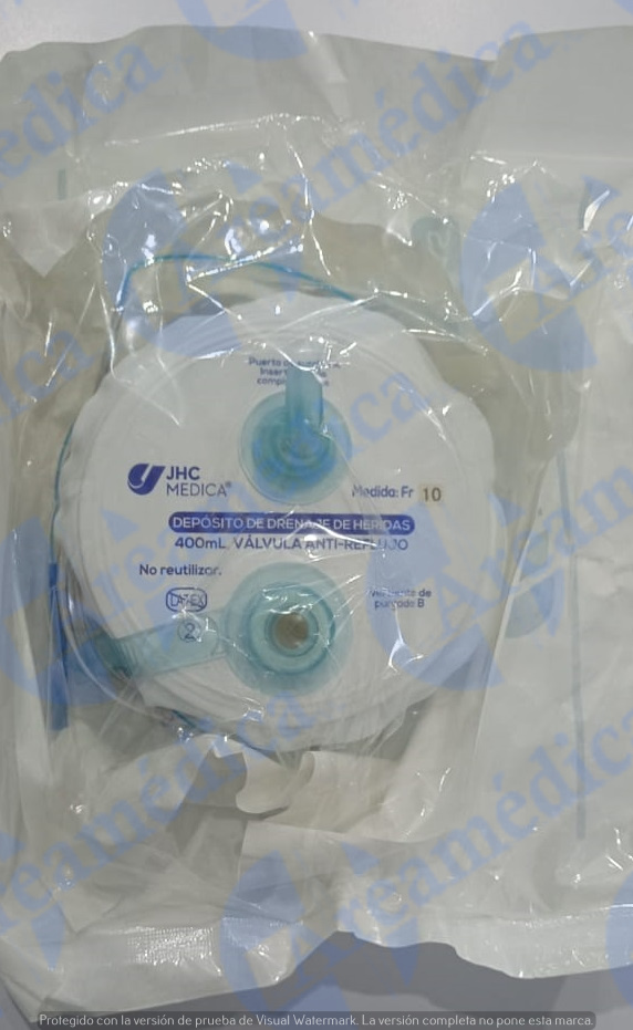 PORTOVAC EQUIPO SUCCION HERIDAS 1/8 (FR10) 400 ML