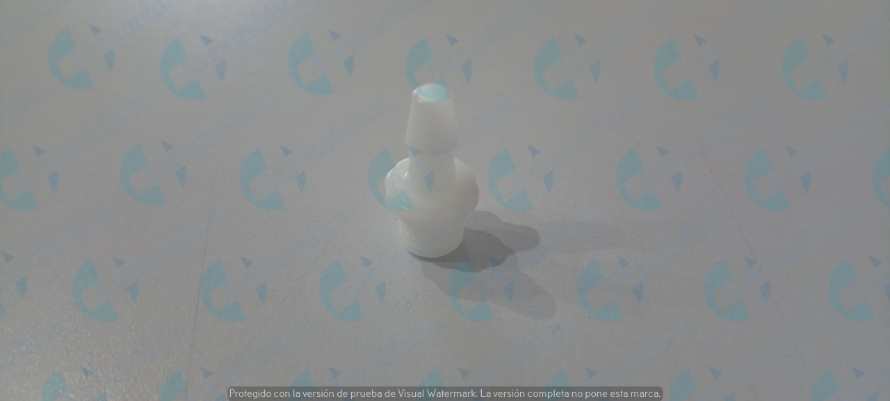 Conector macho rosca (Extremo y vastago) blanco Welch Allyn