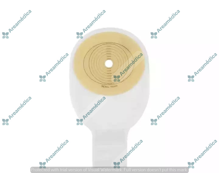 Base con Bolsa Integrada Colostomia XXL Hasta 102mm ( Base y Bolsa).Incluye Clip