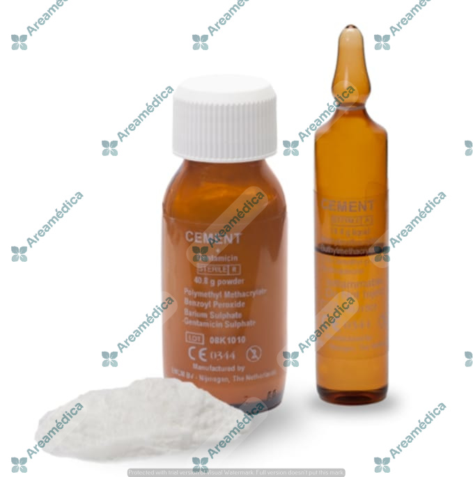 Cemento Oseo Quirurgico con Antibiotico Gentamicina 40G Radiopaco Esteril