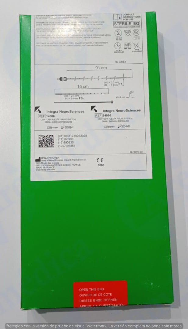 Valvula hidrocefalia pediatrica presion media (7-11)