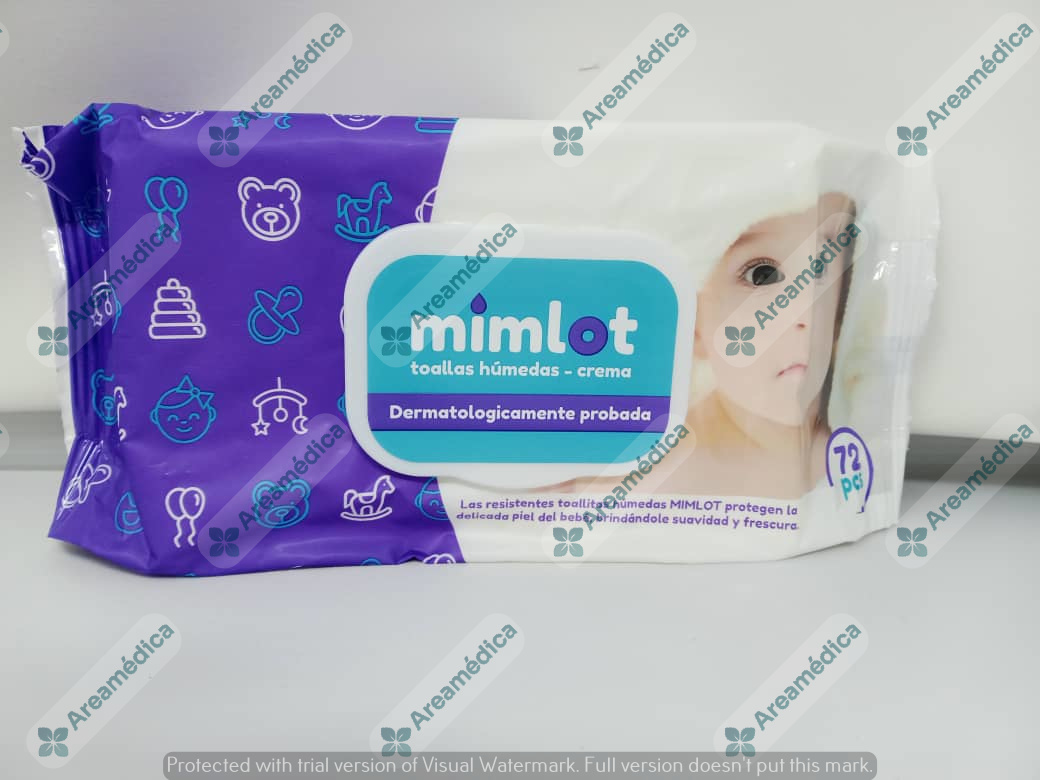 Toallas Humedas Crema Empaque x 72 toallitas