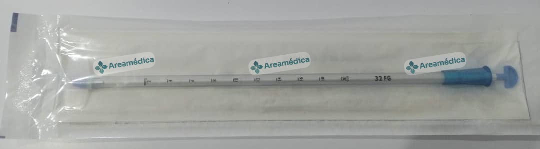 Cateter Toraxico / Toracico Trocar con Punta Afilada CH32 ( E)