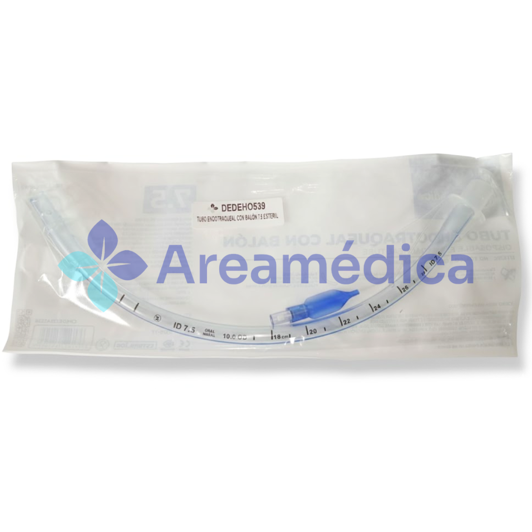 TUBO ENDOTRAQUEAL CON BALON 7.5MM PRECIO X UNIDAD