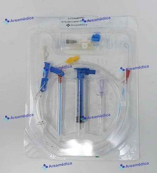 Kit Cateter Trilumen Via Central 4 Fr x 8 cm (E )