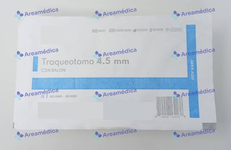 Traqueostomo 4.5 mm Con Balon Traqueotomo Descartable Tubo de Traqueostomia (E )