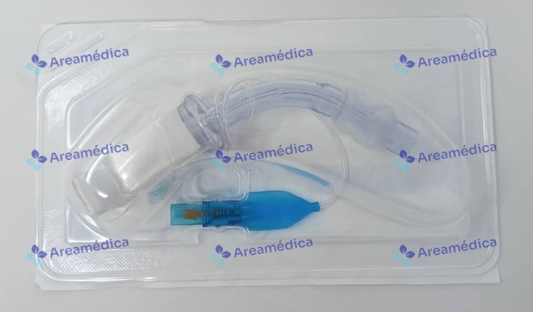 Traqueostomo 6.0 mm con Balon Traqueotomo Descartable Tubo de Traqueostomia (E )