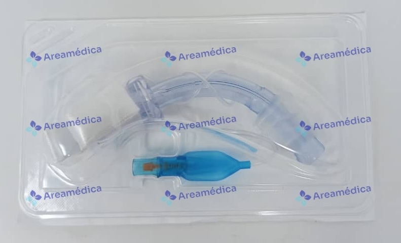 Traqueostomo 7.0 mm con Balon Traqueotomo Descartable Tubo de Traqueostomia (E )