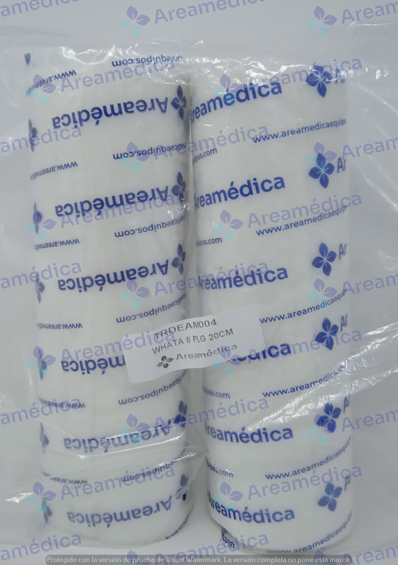 Whata 8 PLG x 3 yardas 20cm x 2.7mts Ortopedica Areamedica Precio x Rollo Guata