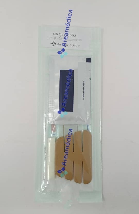Kit Ferula Nasal Externa Aluminio PRO Ajustable,Hisopo Alcohol,Apositos Nasales