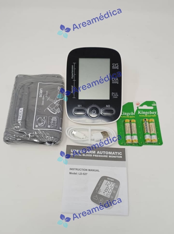 Tensiometro Digital De Brazo Adulto Con Puerto USB Inc Cable USB (No Inc Pilas)