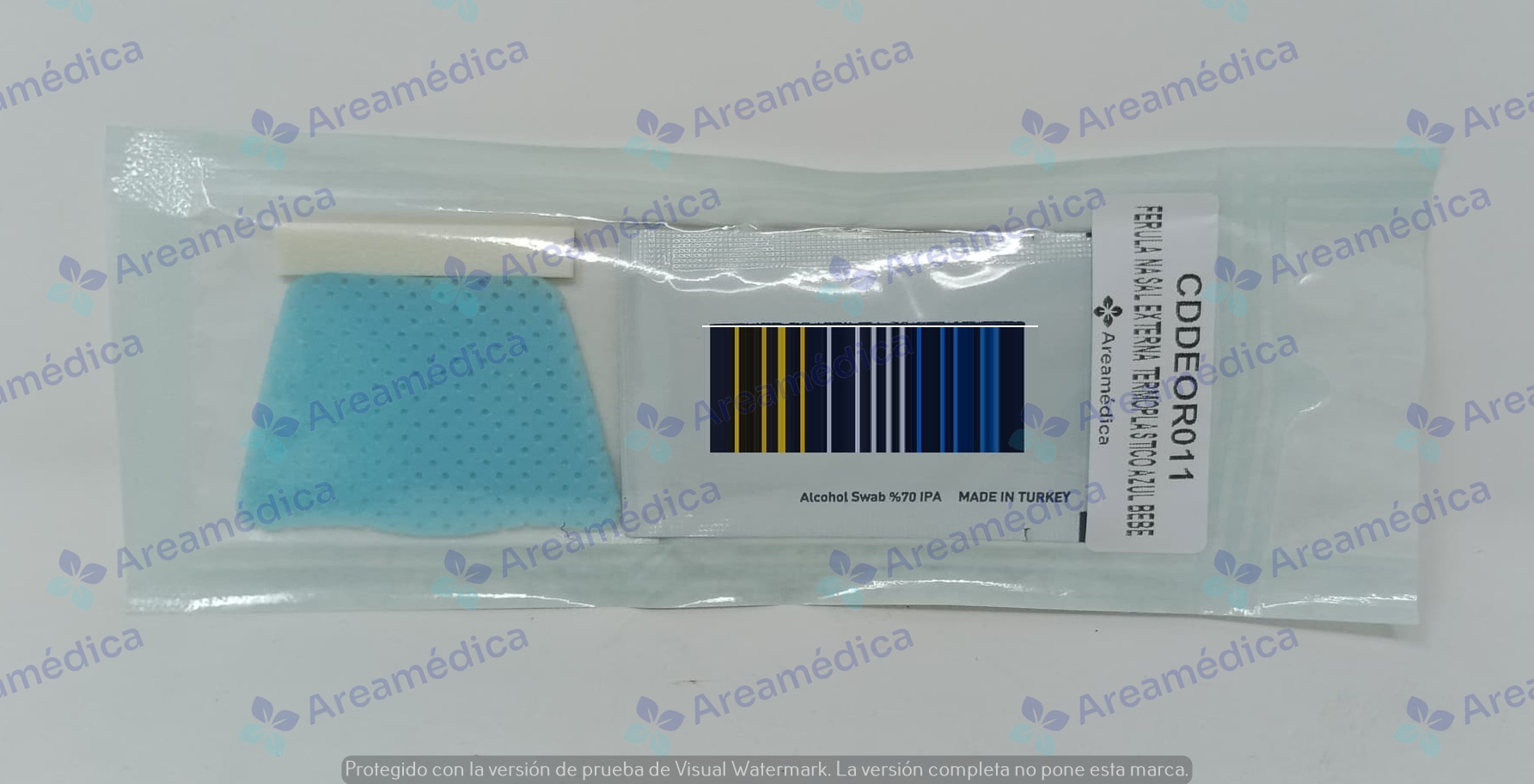 Ferula nasal externa termoplastico con adhesivo mediana