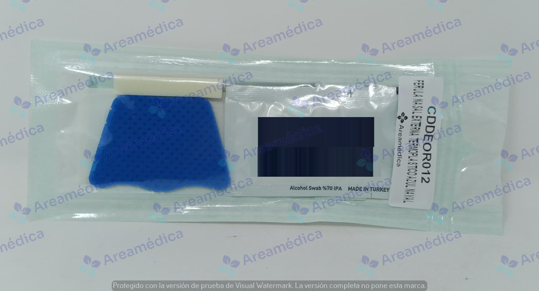 Ferula nasal externa termoplastico con adhesivo mediana