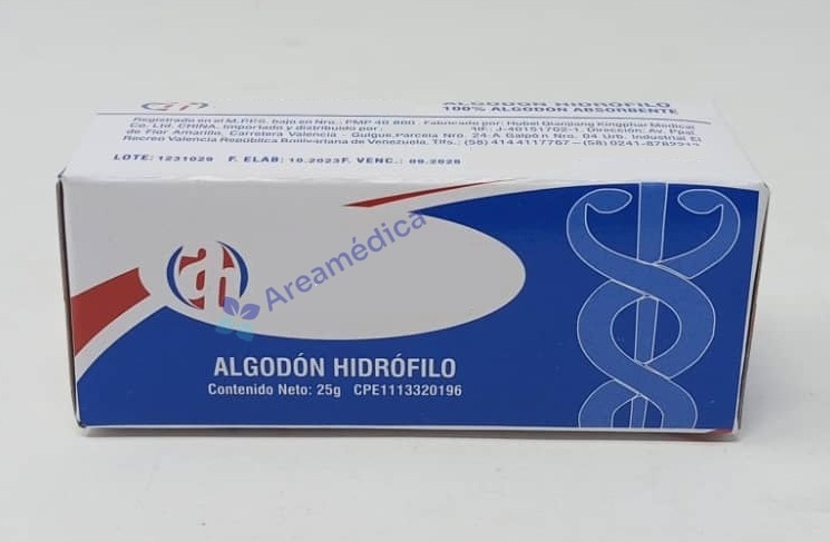 Algodon 25 g Hidrofilo Precio x Rollo Multiusos Hospitalario 25 g