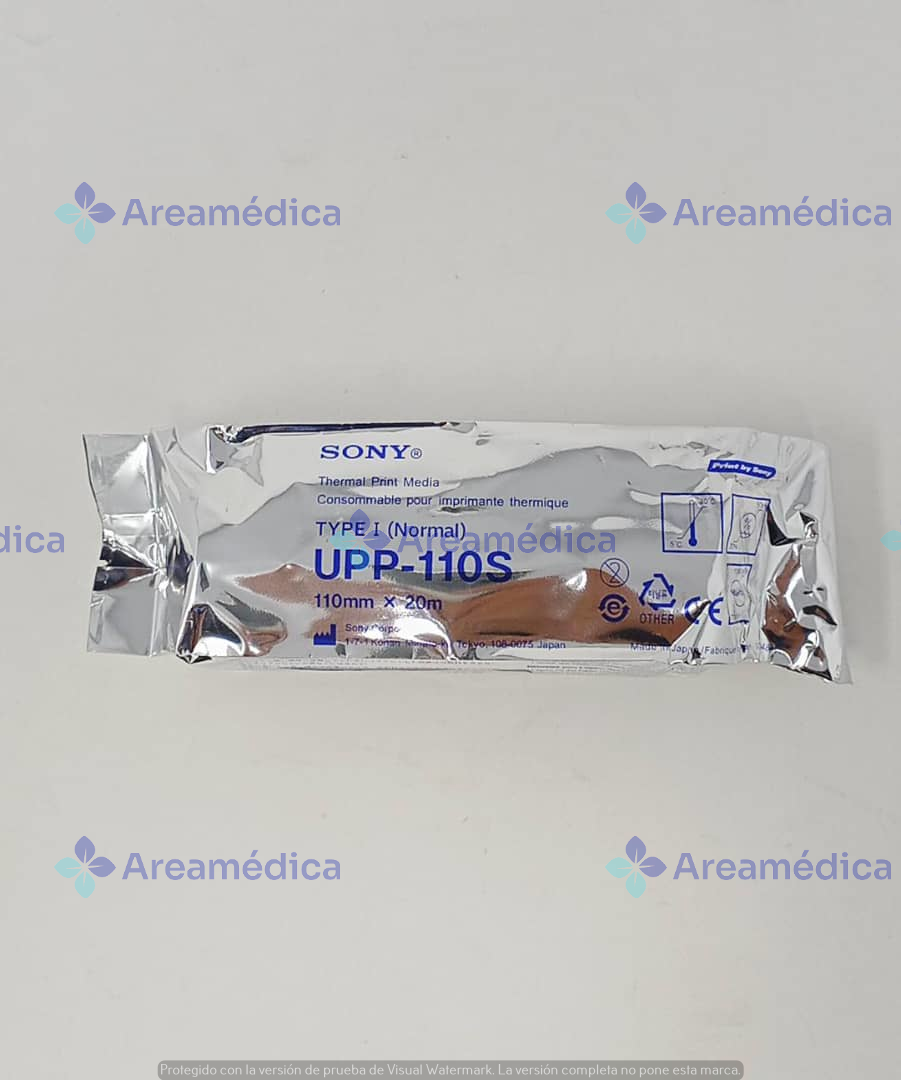 Papel Sony para Ecosonograma UPP-110S de Baja Densidad 110MM X 20M
