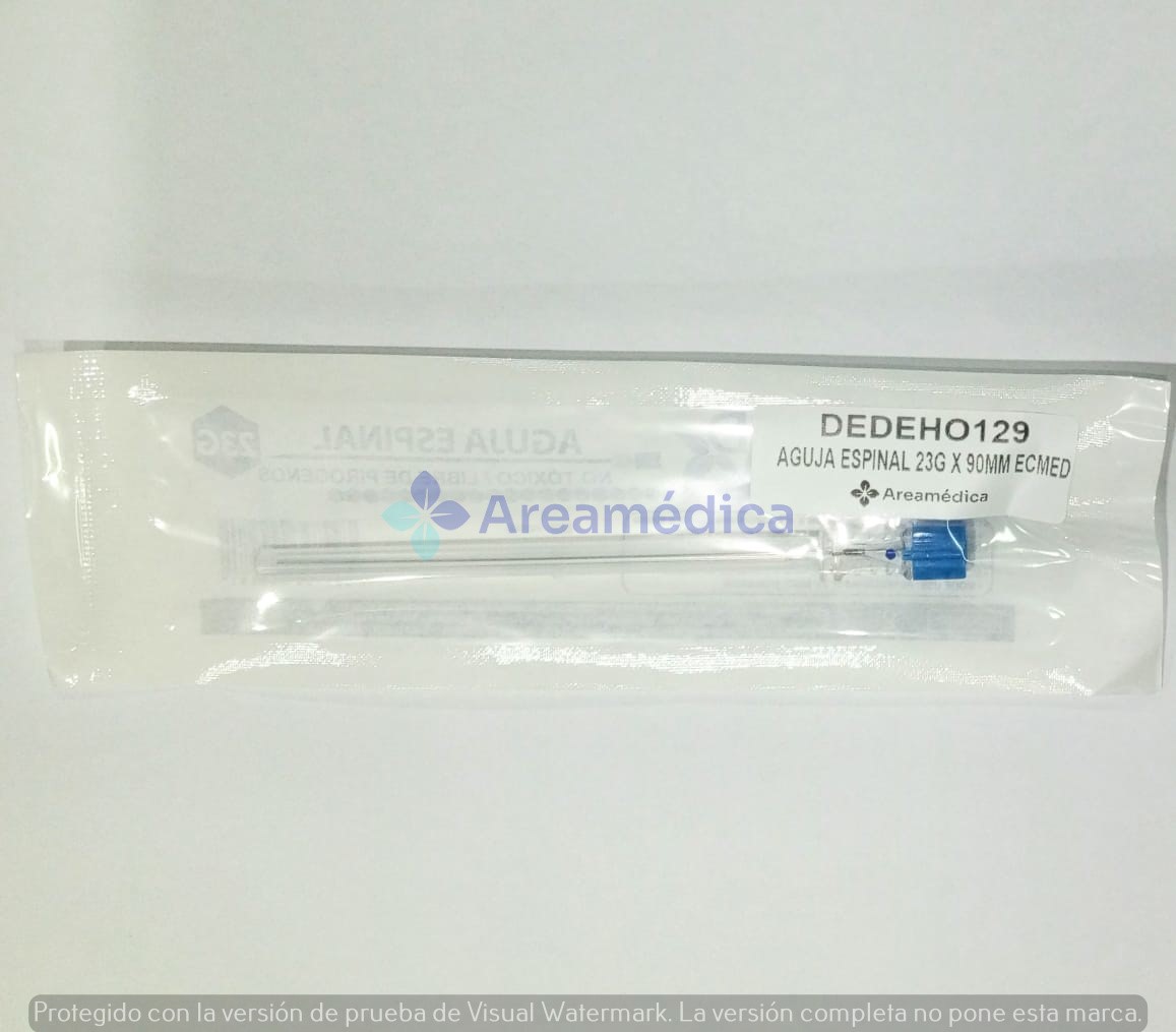Aguja Espinal Raquidea 23G X 90MM Biselada