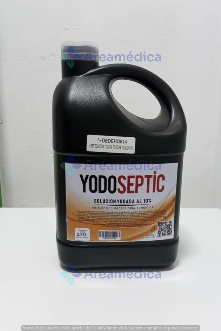 Iosep Solucion Yodada Povidine 1 Galon Yodo Povidona 10%