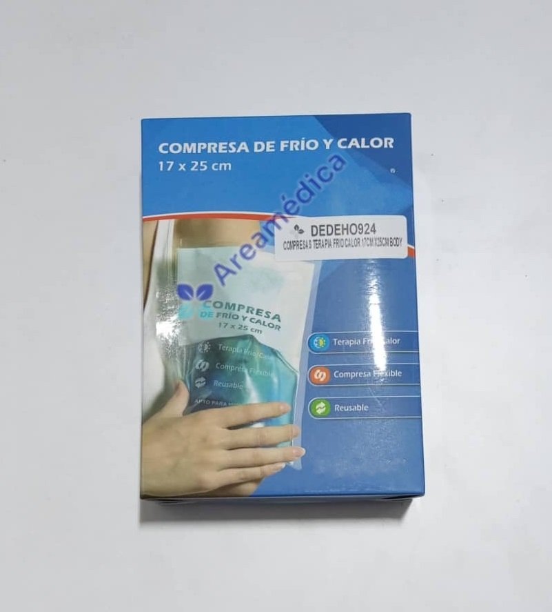 Compresas Terapia Frio Calor Reutilizables Friopak Gel Azul 17cm x 25cm Body
