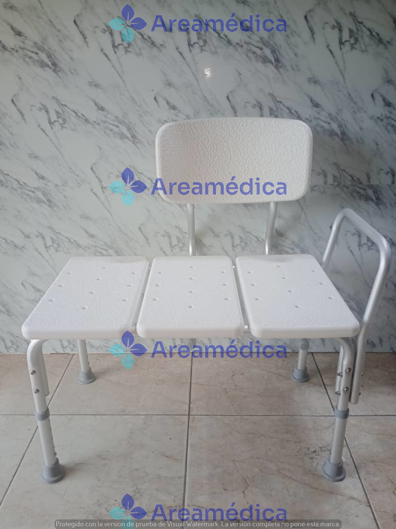 Silla Ducha Con Espaldar y Extension Tres Cuerpos con Posabrazos de Soporte