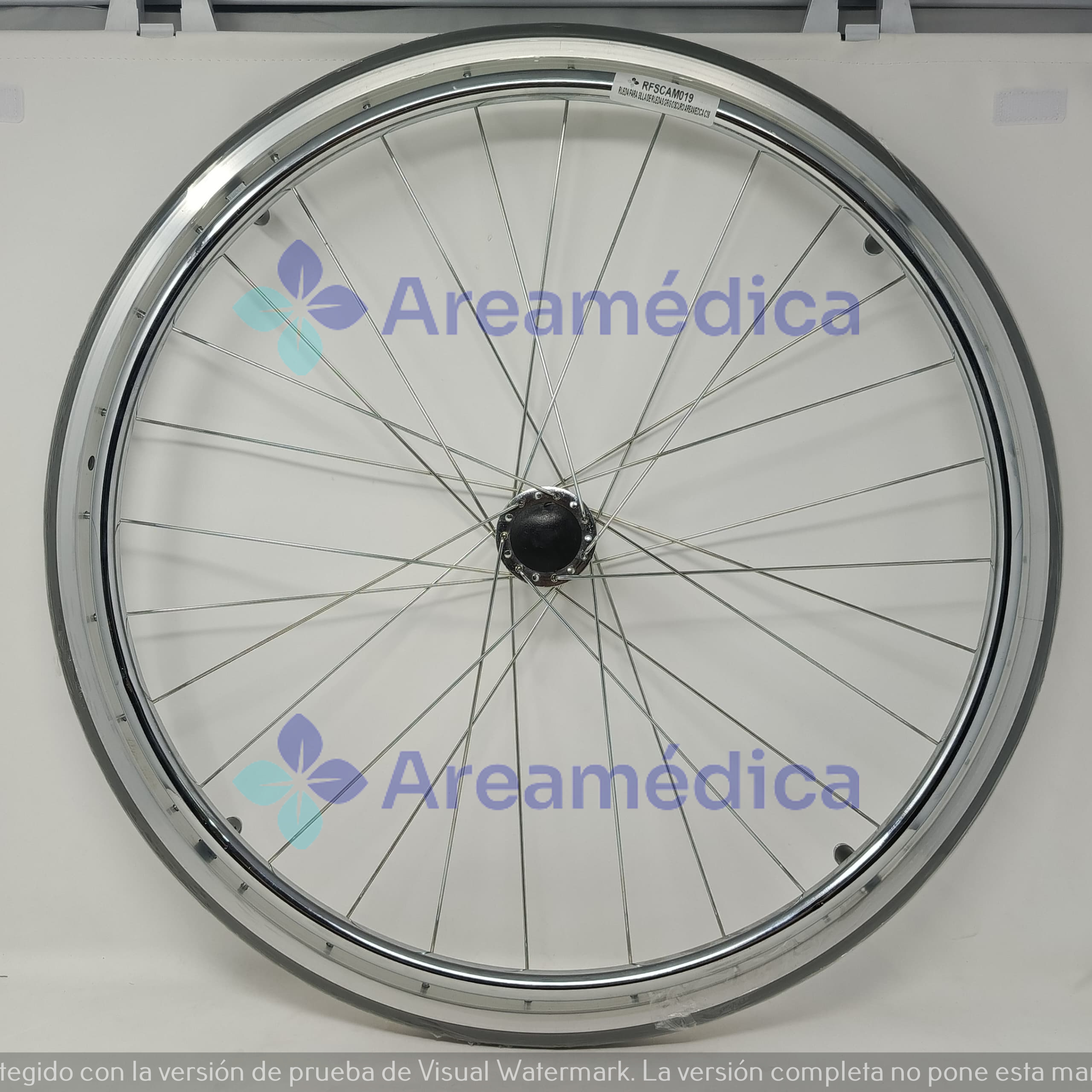 Rueda para Silla de Ruedas RFSCAM001 Gris Oscuro Areamedica
