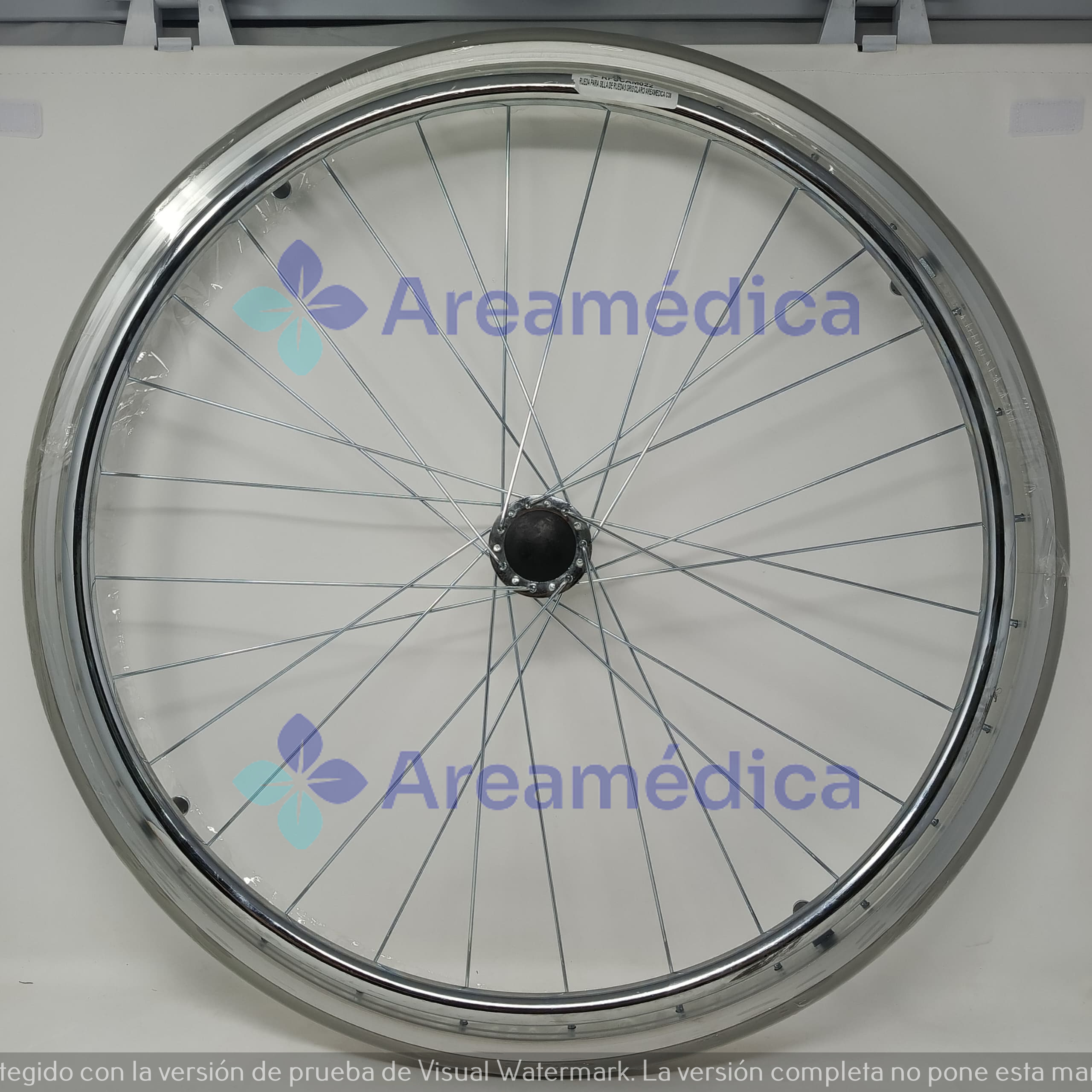 Rueda para Silla de Ruedas RFSCAM002 Gris Claro Areamedica