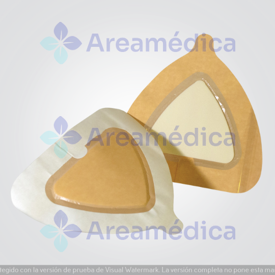 Aposito Poliuretano Con Borde Autoadhesivo 22x22CM Con Gasa 14x14CM Zona Sacra