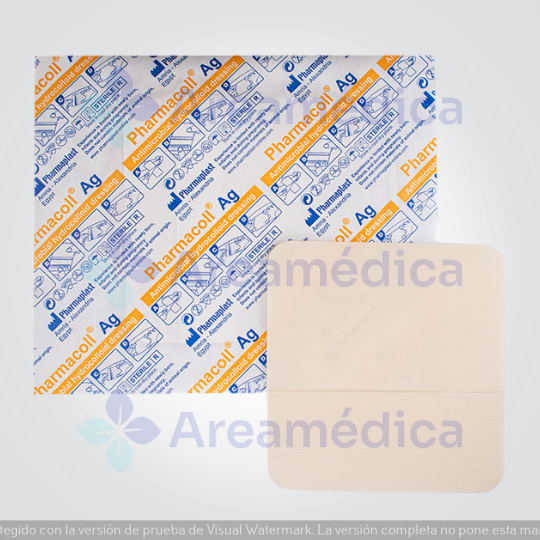 Pharmacol AG Aposito Hidrocoloide Con Plata 15CMX15CM 6X6PLG