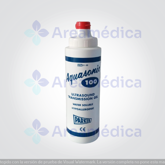 Gel Conductivo Ultrasonido Azul 250CC Acuasonic 100 Hidrosoluble No Mancha