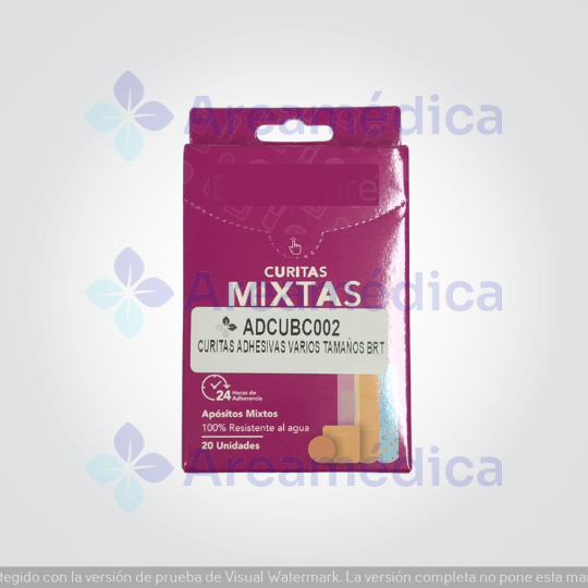 Curitas Adhesivas Varios Tama&ntilde;os Precio Por Cajita 20UND