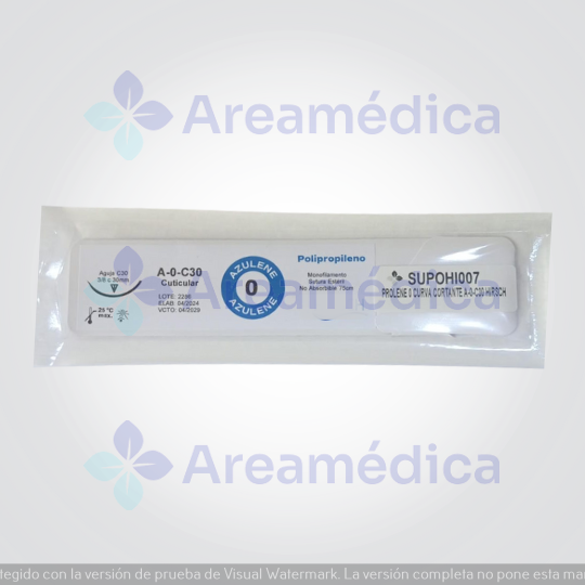 Prolene 0 Curva Cortante 1 Aguja 3/8C 30MM 75CM