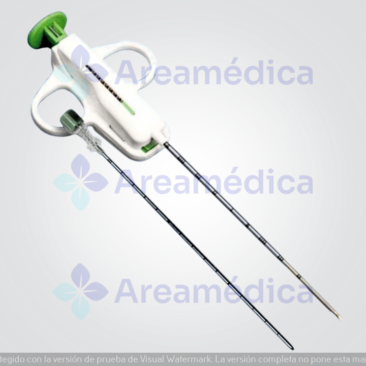 Aguja De Biopsia Semiautomatica 18GX20CM Incluye Aguja Coaxial Chiba 17GX15CM