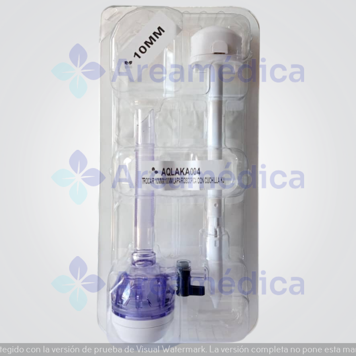 Trocar 10MM Cirugia Laparoscopica 10X100MM Trocar Con Cuchilla Retractil Descart