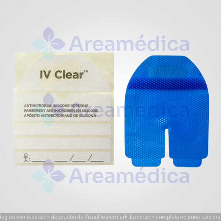 Tegaderm 10CM X 12CM Con Muesca Fijaci&oacute;n PICC/CVC Aposito + Clorhexidina Y Plata