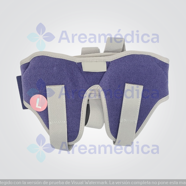 Faja Inguinal Talla L Soporte Cinturon Hernia Color Azul