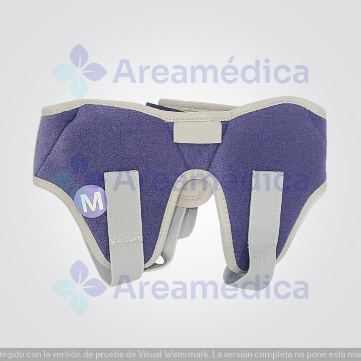 Faja Inguinal Talla M Soporte Cinturon Hernia Color Azul