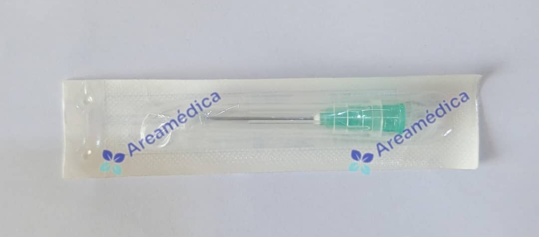 Aguja Hipodermica 21G x 1 Precio Por Unidad Cajita Por 100 Unds 21X1
