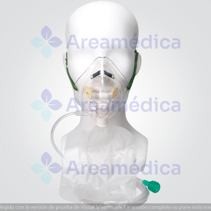 Mascara Oxigeno Adulto Con Canula Y Bolsa Reservorio